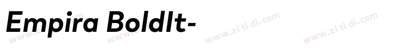 Empira BoldIt字体转换